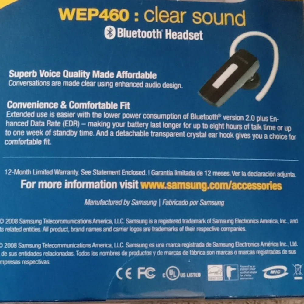 NEW Samsung wireless Bluetooth headset nwt nib